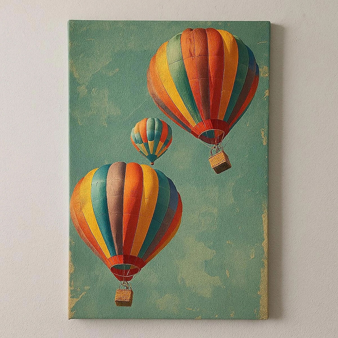 Moranka Sayılarla Boyama Tuval Seti Fırça Boya Dahil (Çıtalı) 40X50 cm - Özgürlüğe Yükseliş