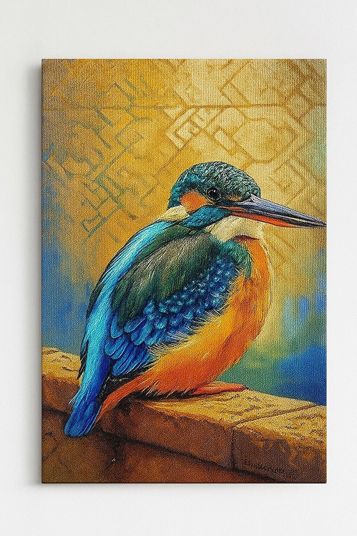 Moranka Sayılarla Boyama Tuval Seti Fırça Boya Dahil (Çıtalı) 40X50 cm - Yalı Çapkını