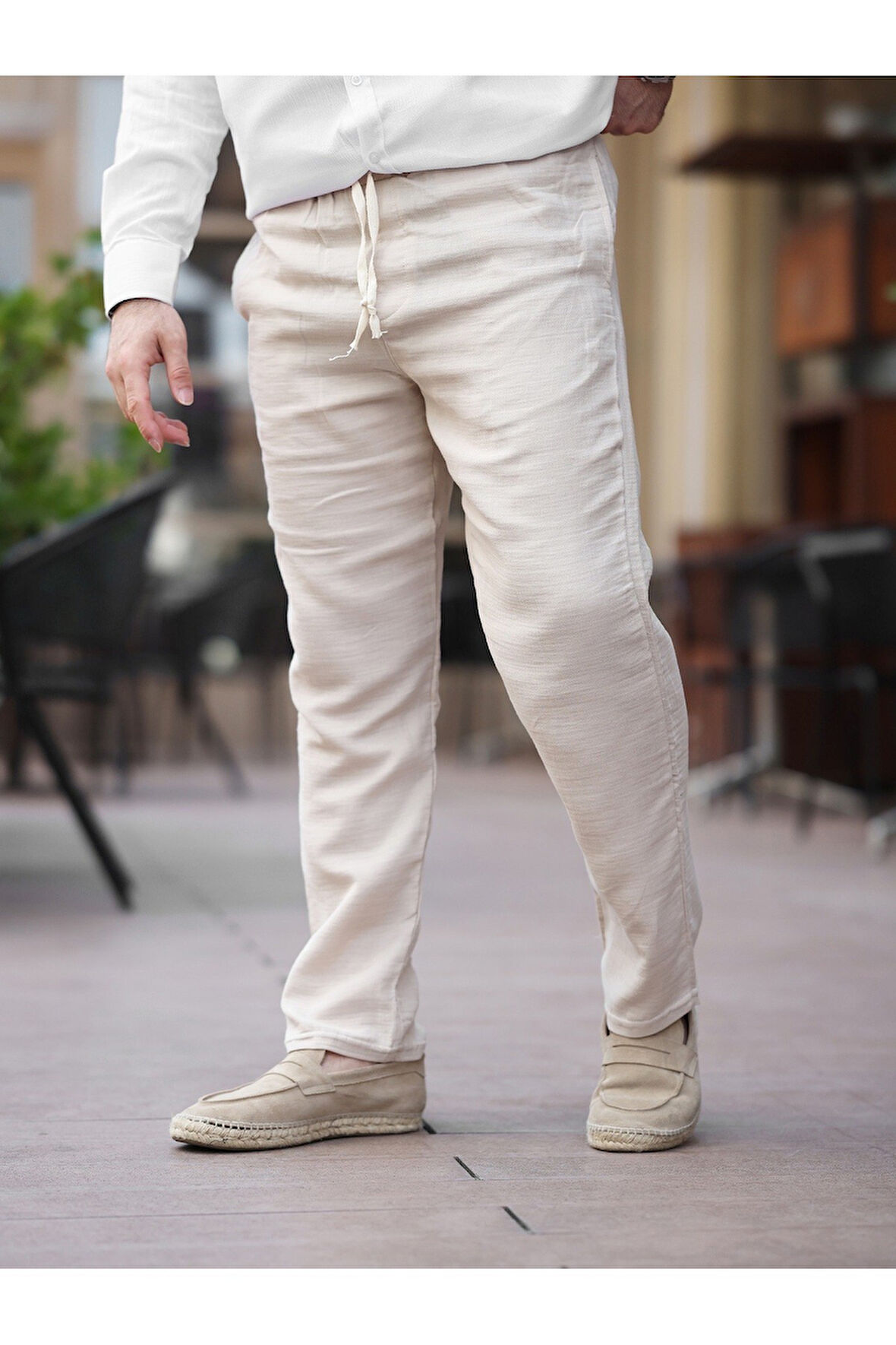 Müslin Kumaş Hafif Rahat Jogger