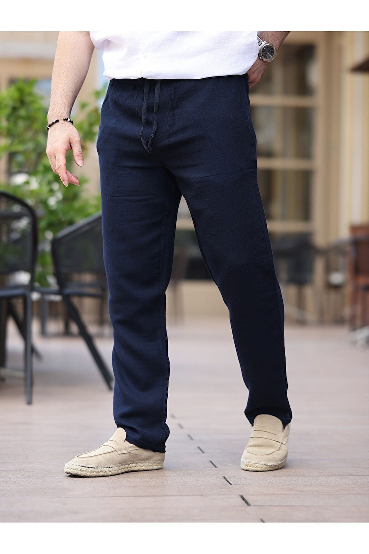 Müslin Kumaş Hafif Rahat Jogger