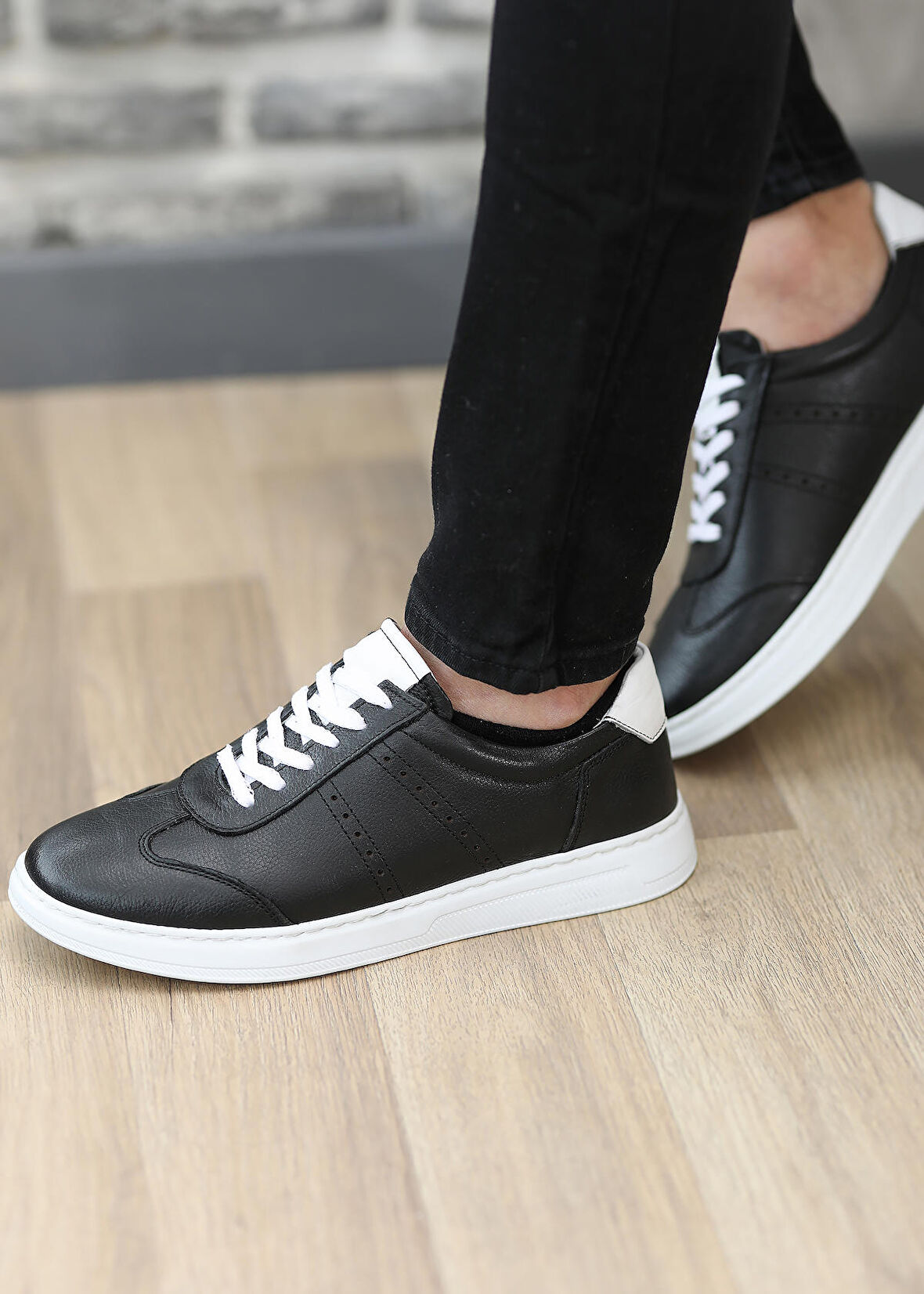 Hakiki Deri Günlük Sneaker Ortopedi Erkek Ayakkabı Rethel1425