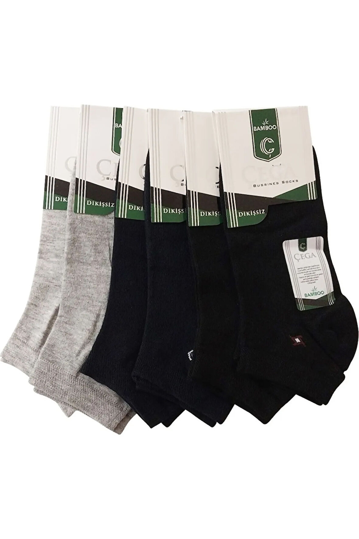 Çega Dikişsiz Parfümlü Bambu Erkek-Kadın Konfor Çorap 6'lı