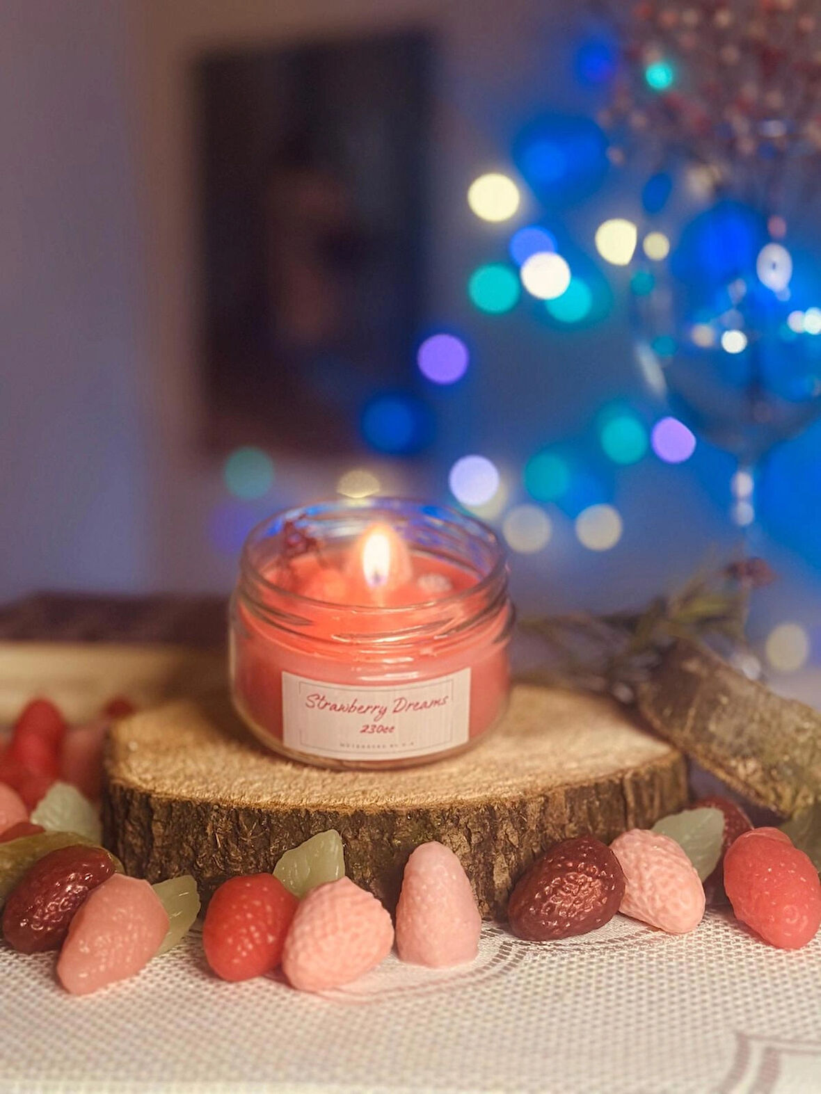 Mutenaura Çilek Rüyası Kokulu Mum