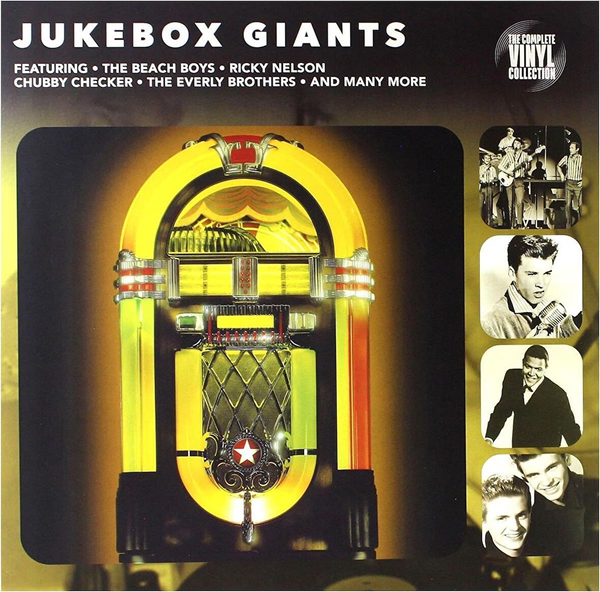 Koleksiyoncular İçin Juke Box Giants LP Plak - The Beach Boys - Ricky Nelson - Chubby Checker - The Everly Brothers - And Many More ( for collectors)