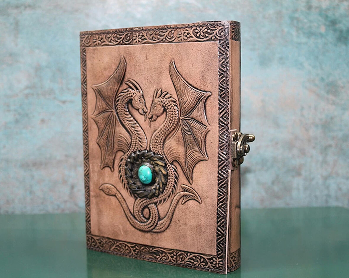 Taşlı Deri Defter Model 8