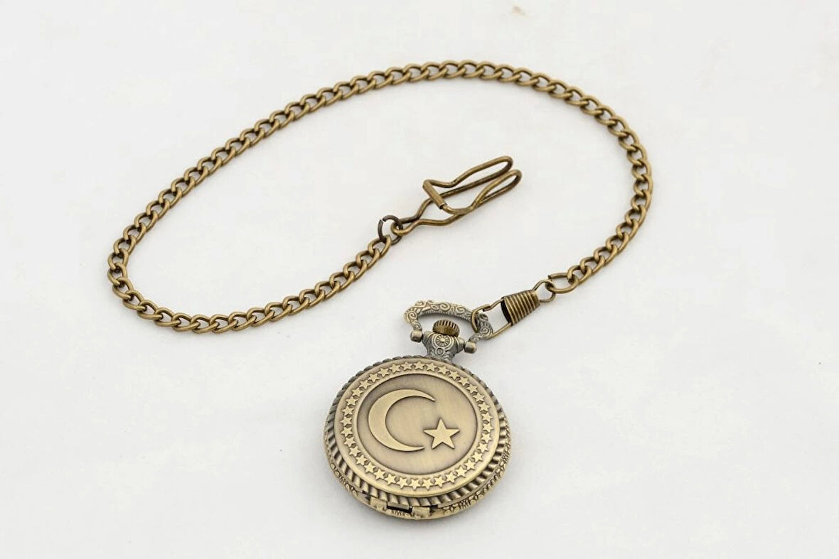 Türk Bayraklı Köstekli Saat