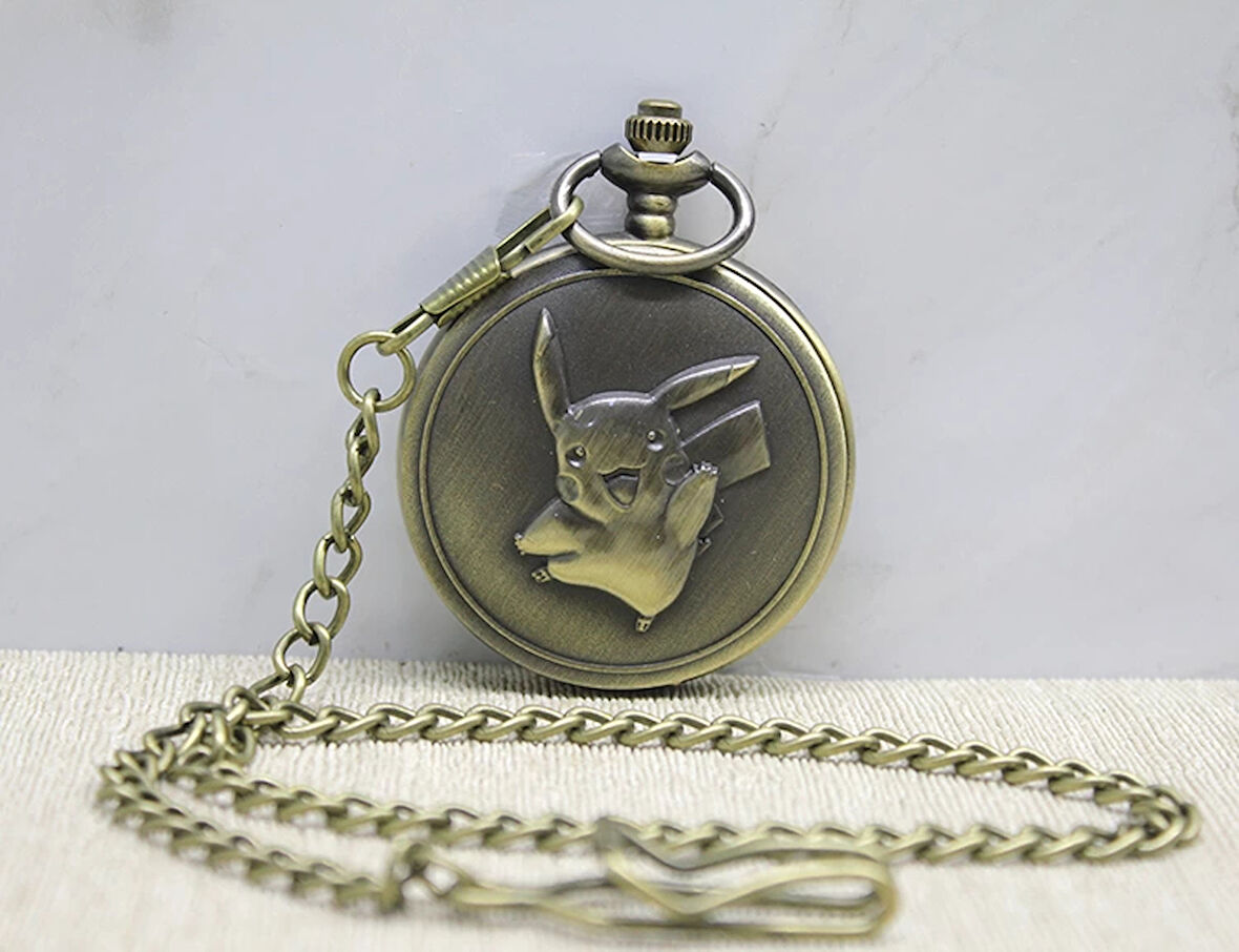 Pikachu Tasarımlı Köstekli Saat