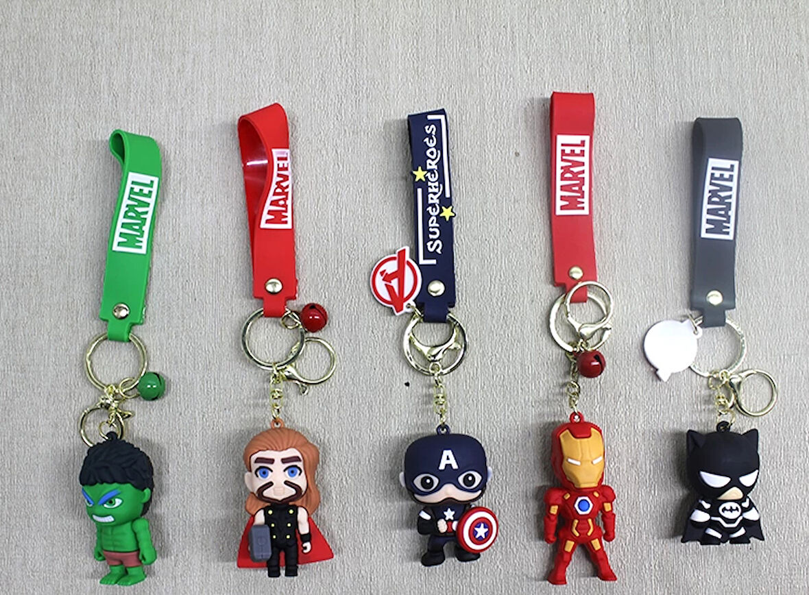 Marvel Karışık Karakter Silikon Anahtarlık