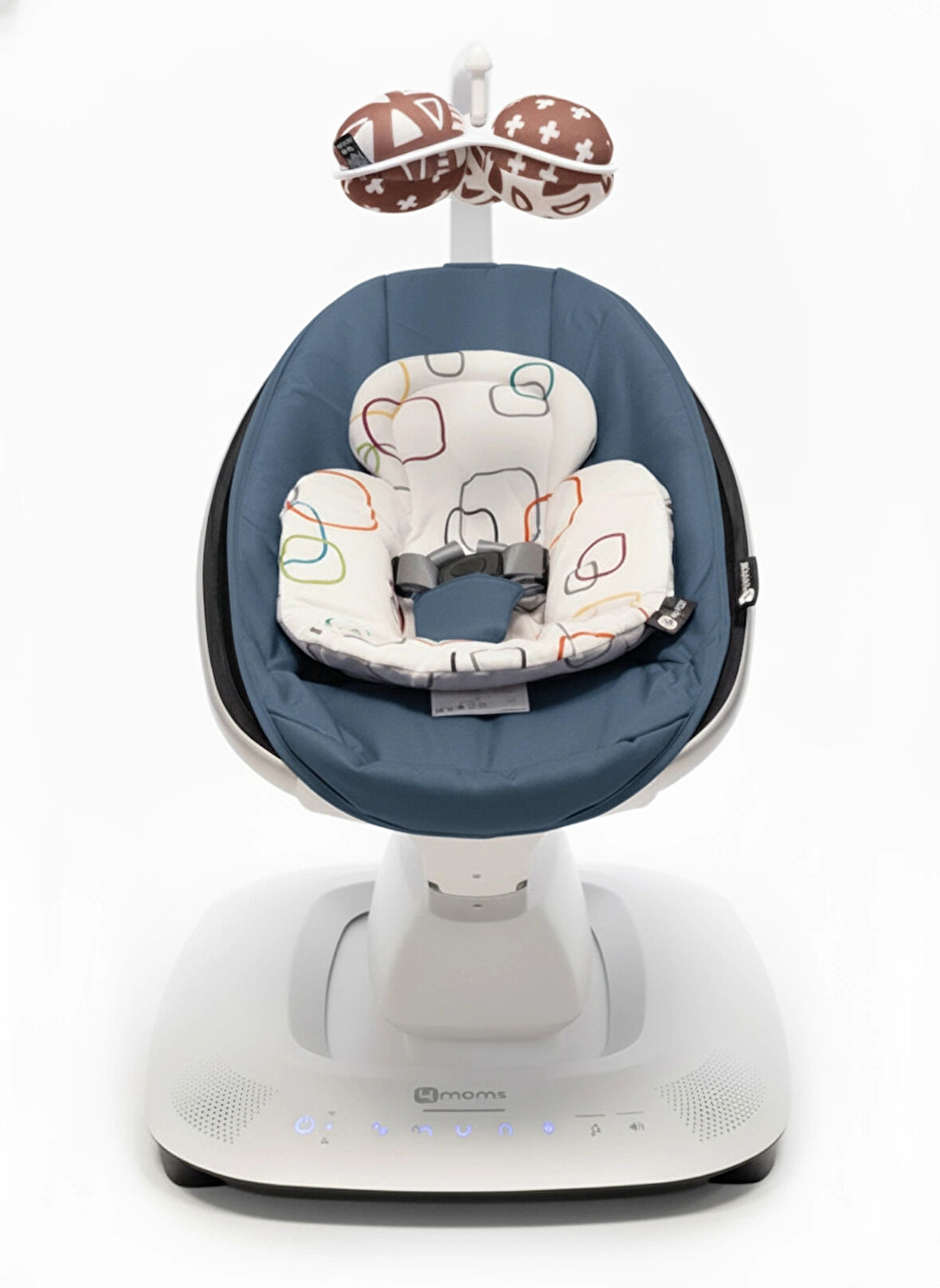 4moms Mamaroo 5.0 Elektrikli Ana Kucağı - Slate Blue + Yenidoğan Destek Pedi