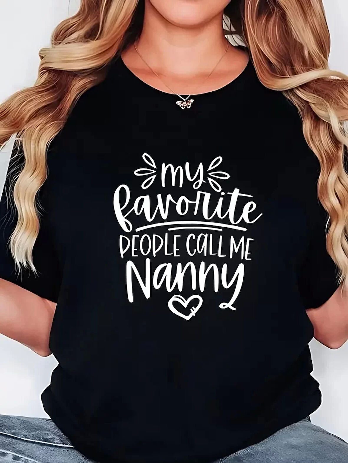 20/1 Penye Compack Baskılı Oversize Bisiklet Yaka Kısa Kol T-shirt - Siyah