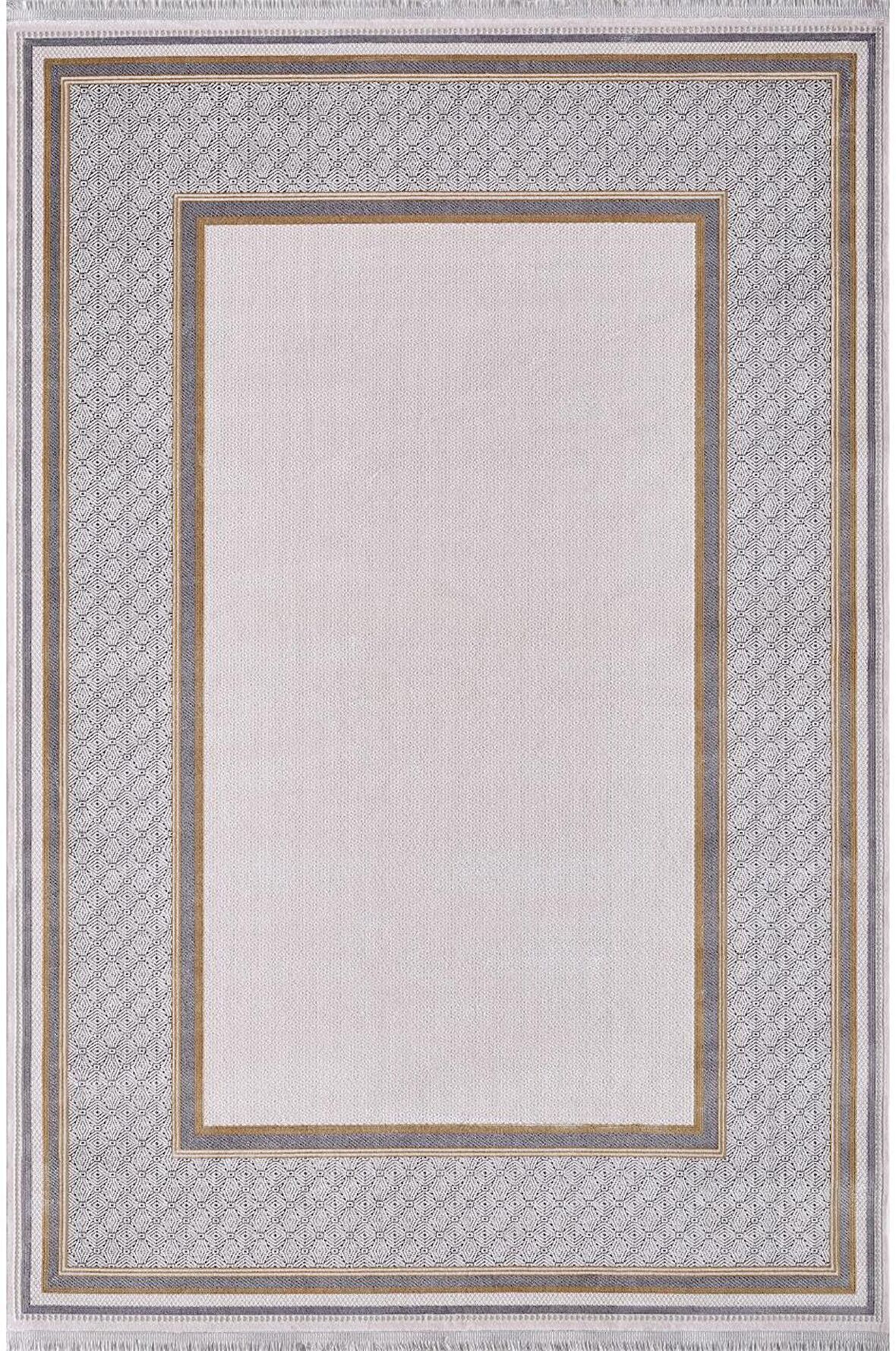 Artemis Halı Mina 09099D Krem Gold Çerçeve Desen Bambu Halı