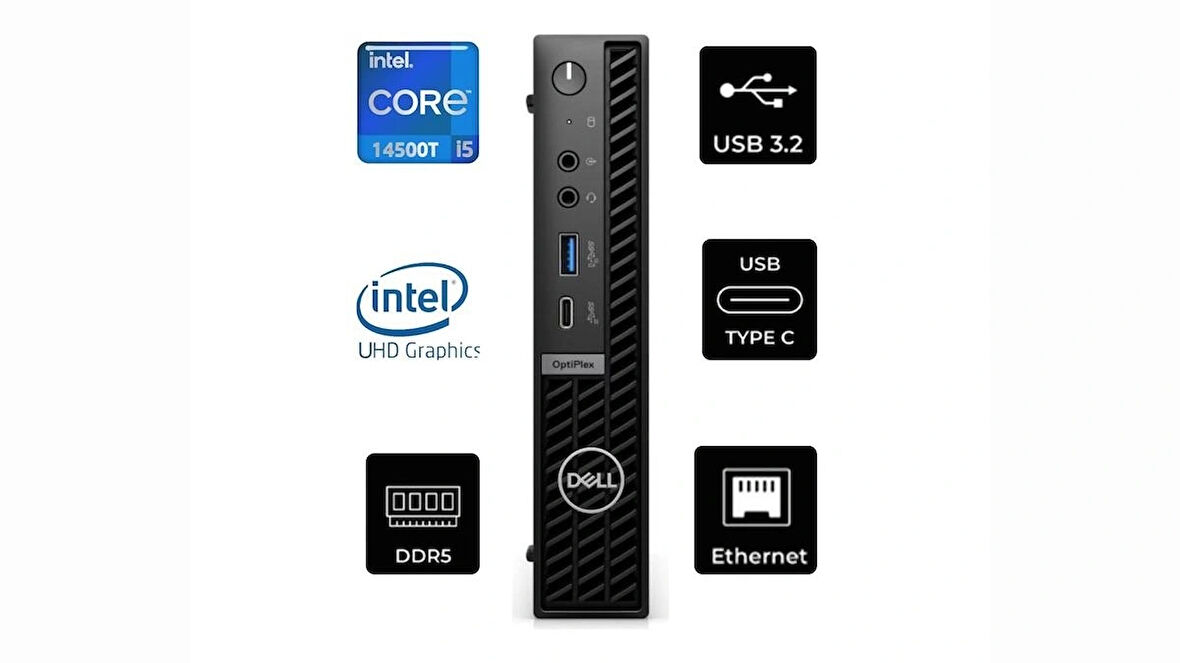 Dell Optiplex 7020MFF i5-14500T N012O7020MFFEMEA-011 64GB 1TB  FreeDos Mini Pc