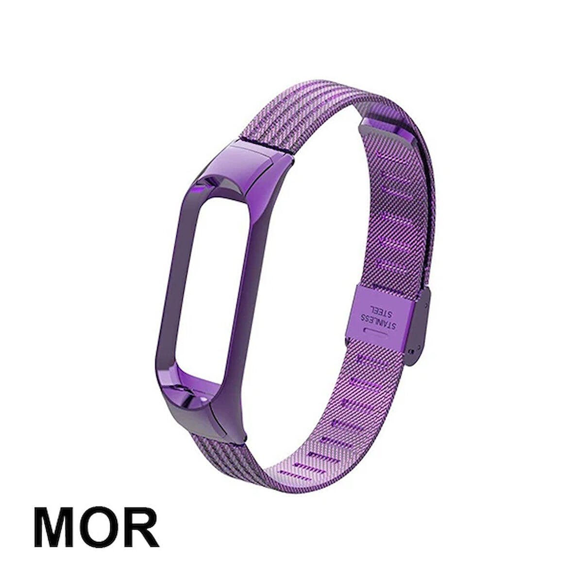 Lüx Xiaomi Uyumlu Mi Band 3 Akıllı Saat Çelik Toka Kayış Kordon-(5775)