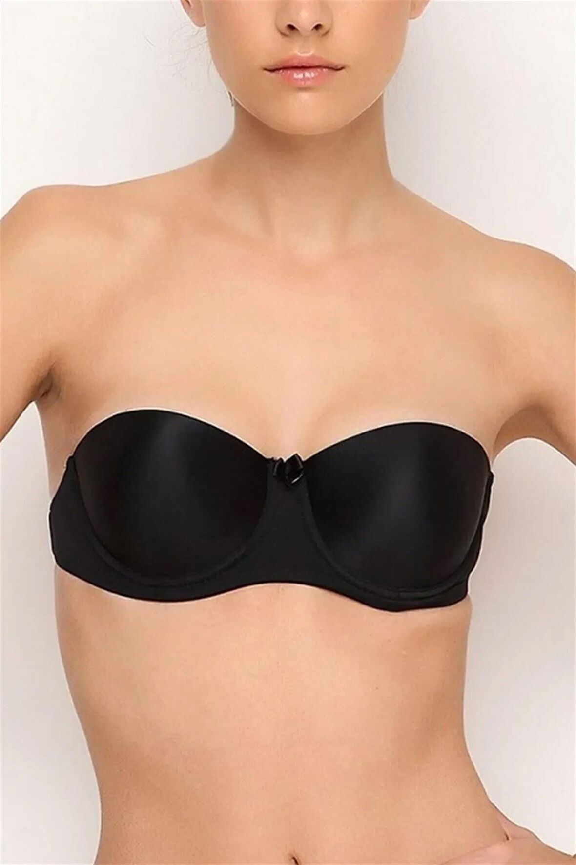 Tek Sırt Şeffaf Askılı Straplez Sütyen 1502