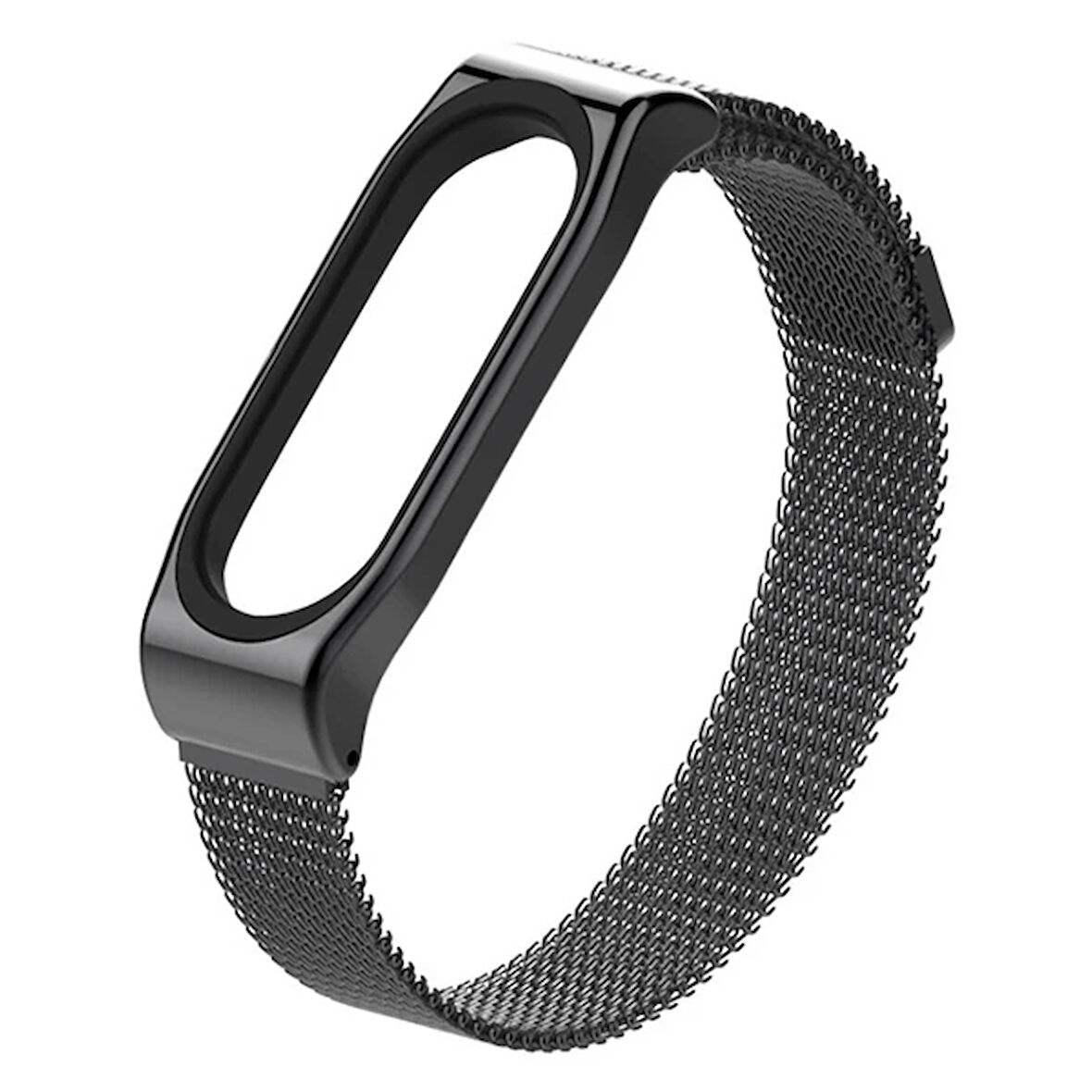 Mijobs Xiaomi Uyumlu Mi Band 4-3 Metal Kayış Kordon Milano Loop-(5775)