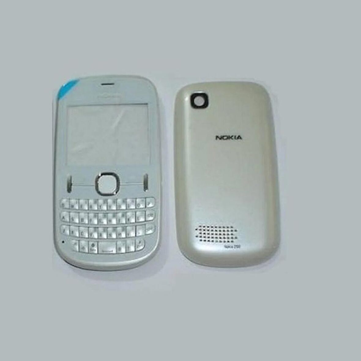Nokia 200 Kapak Nokia N200 uyumlu Beyaz ön Kapak Arka Kapak Tuş Takımı