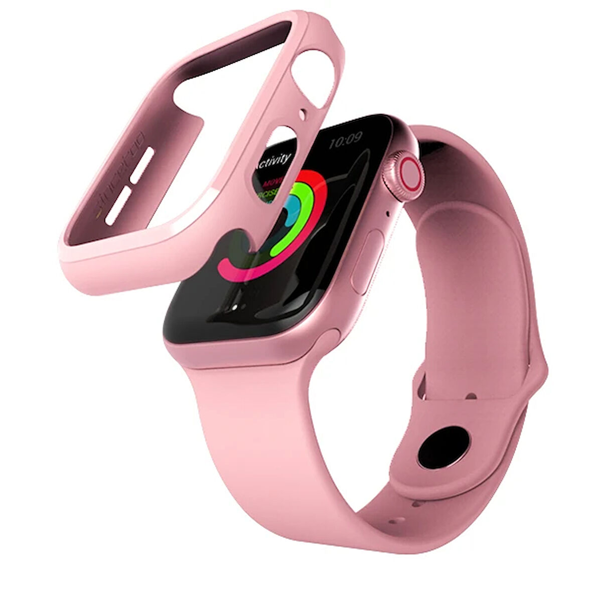 Ally Apple Uyumlu Watch 4 44mm PC Bumper Koruyucu Kılıf-(5775)