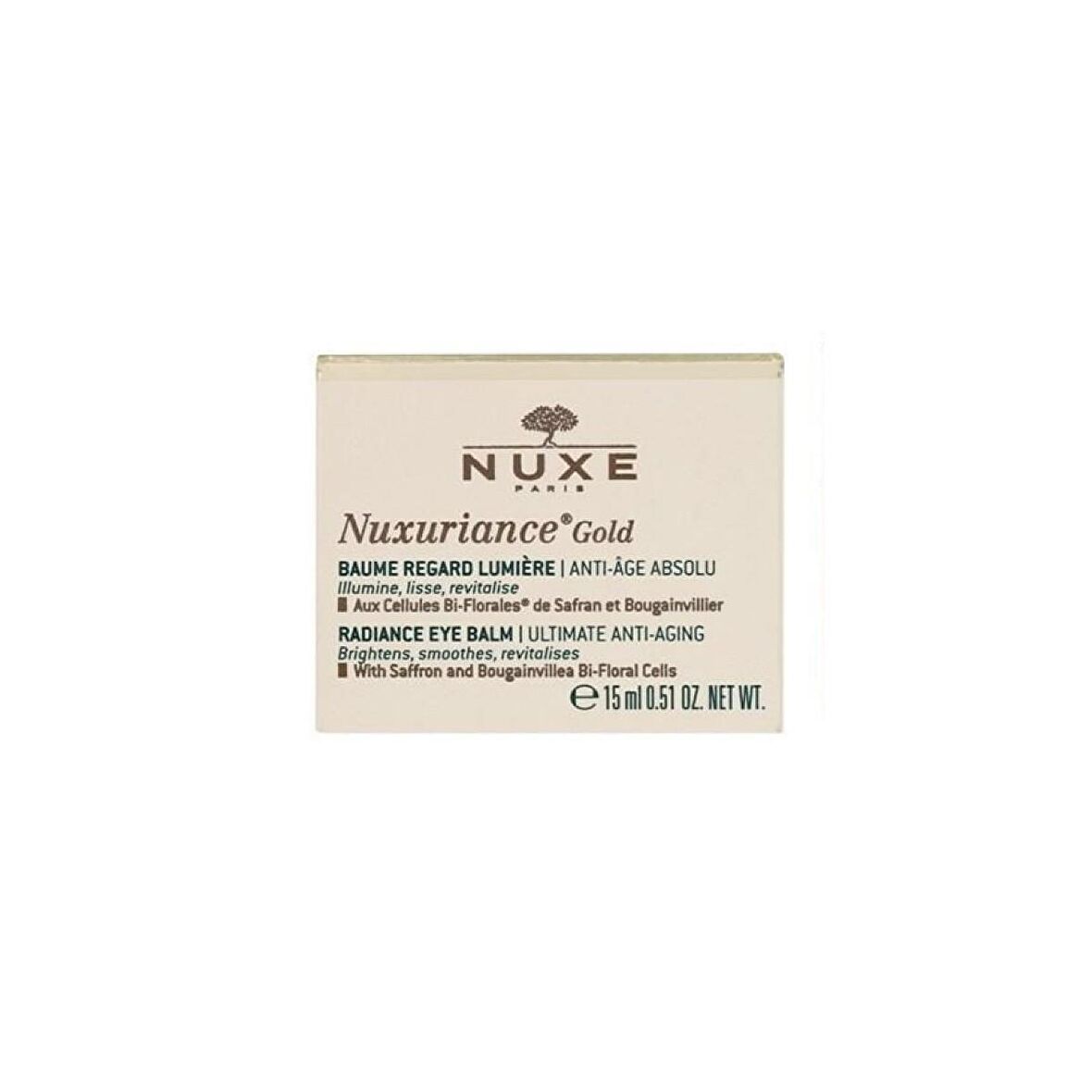 Nuxe Nuxuriance Gold Yaşlanma Karşıtı Bitki Özleri 60 Yaş + Göz Çevresi Krem 15 ml 