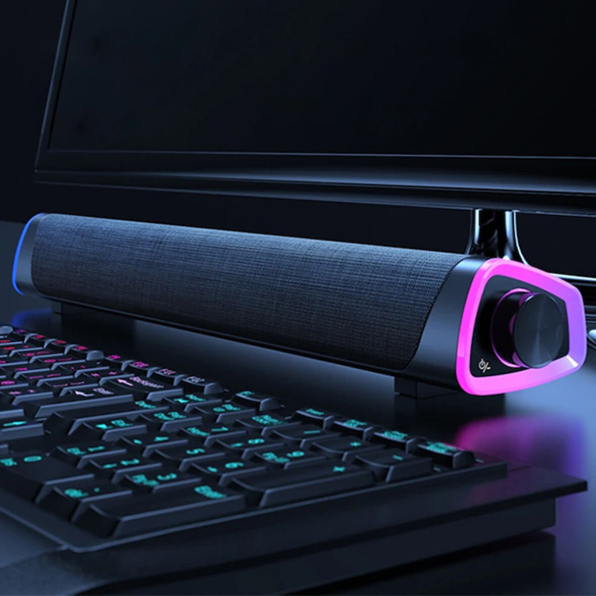 Ally RGB Bas Soundbar Tv Ses Sistemi ve Bilgisayar Masaüstü Bluetooth Hoparlör Su