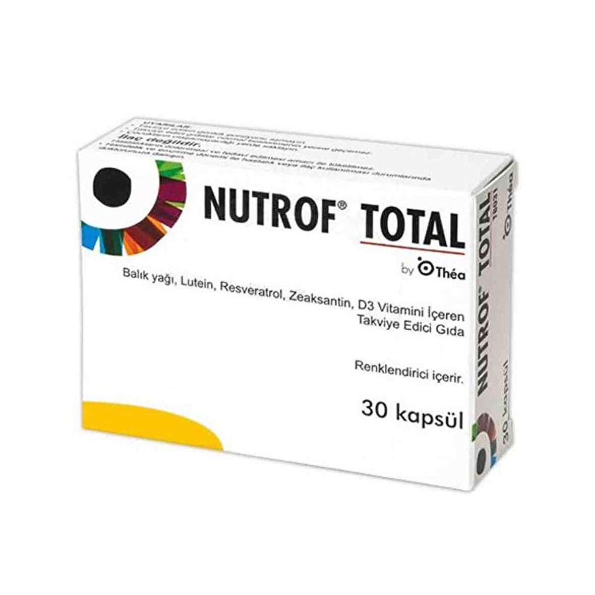 Nutrof Total Balık Yağı, Lutein, Zeaksantin Ve Multivitamin İçeren Takviye Edici Gıda 30 Kapsül
