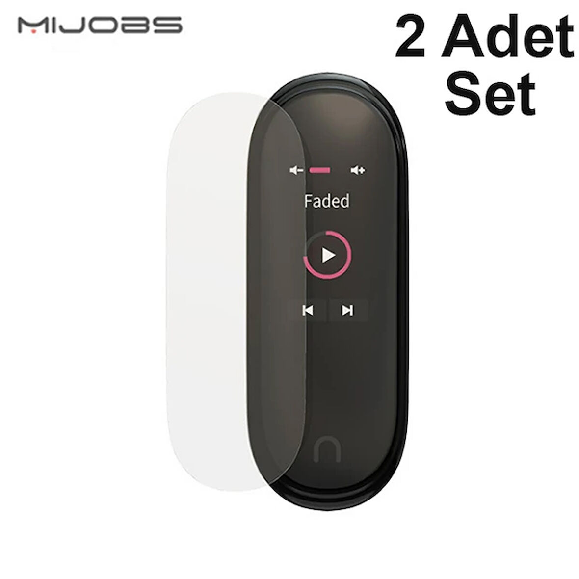 Mijobs Mi Band 5-4 Darbe Emici Ekran Koruyucu 2 Adet Set-(5775)