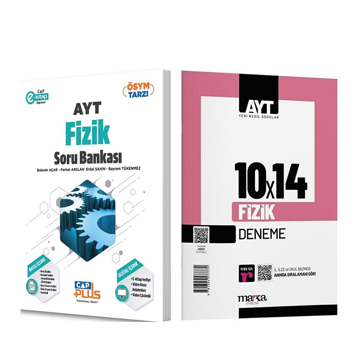 Çap Yayınları AYT Fizik Soru Bankası ve Marka Deneme Seti 2 Kitap
