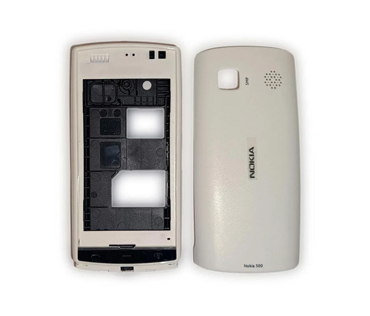 Nokia N500 Kasa Kapak Nokia N500 Beyaz Renk Orta Kasa Ön Kapak Arka Kapak Tuş Takımı
