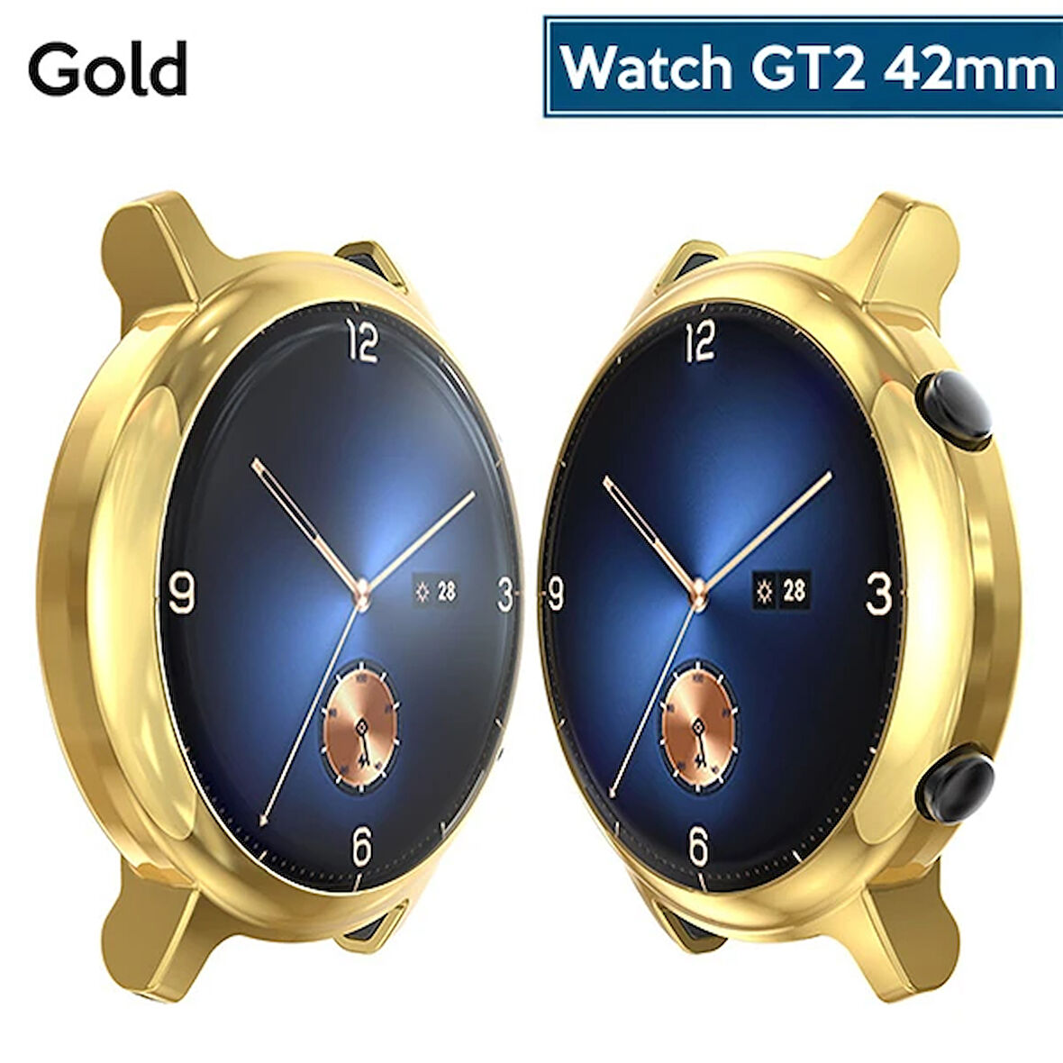 Ally Huawei Watch GT2 42mm 360 Koruma Ultra İnce Silikon Kılıf-(5775)