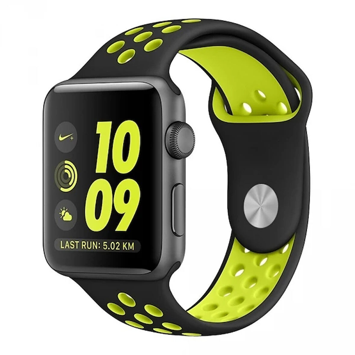 Ally Apple Watch 7-8 45mm 6-5-4 44mm Kayış Kordon Nike Style Soft Silikon 3-2-1 42