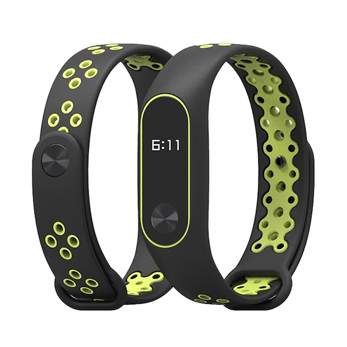 Xiaomi Uyumlu Band 2 Delikli Akıllı Bileklik Kayış Kordonu-(5775)