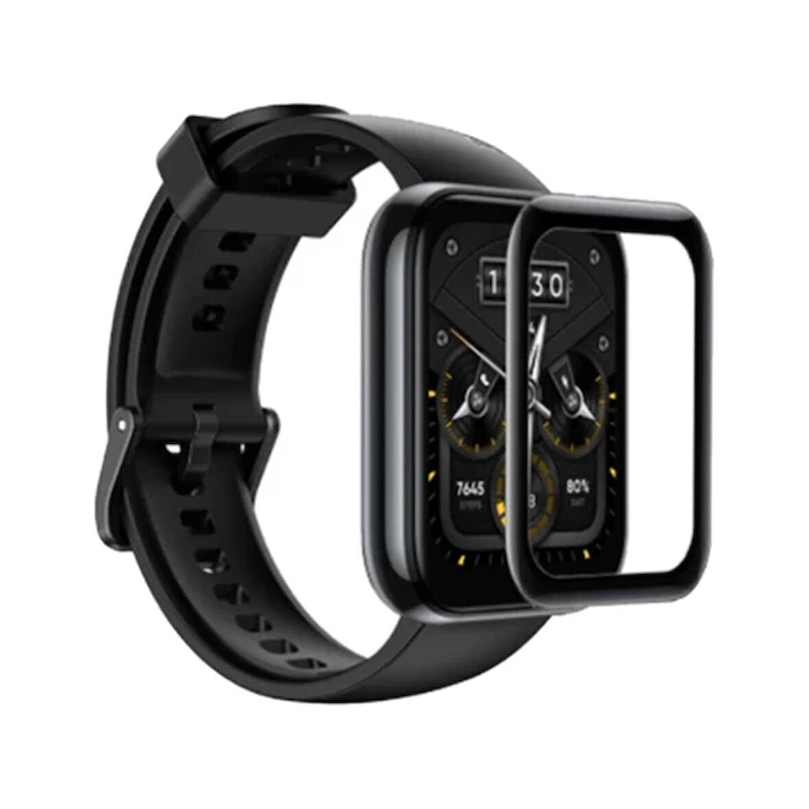 OPPO Realme Watch 2 Pro 3D Full Kaplama Ekran Koruyucu PET+PMMA-(5775)