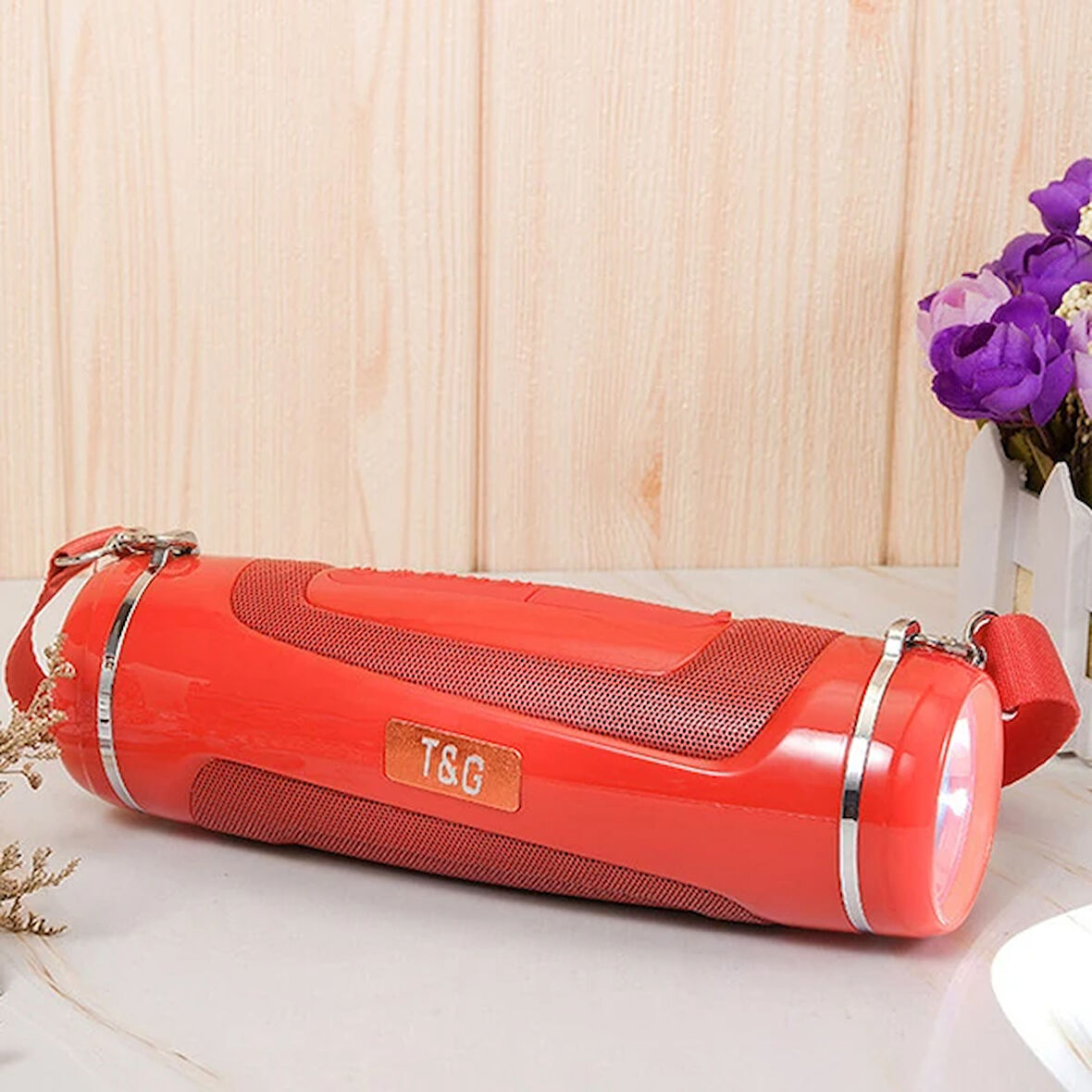 T&G TG601 Kablosuz Bluetooth 5.0 Speaker Hoparlör+El Feneri-(5775)