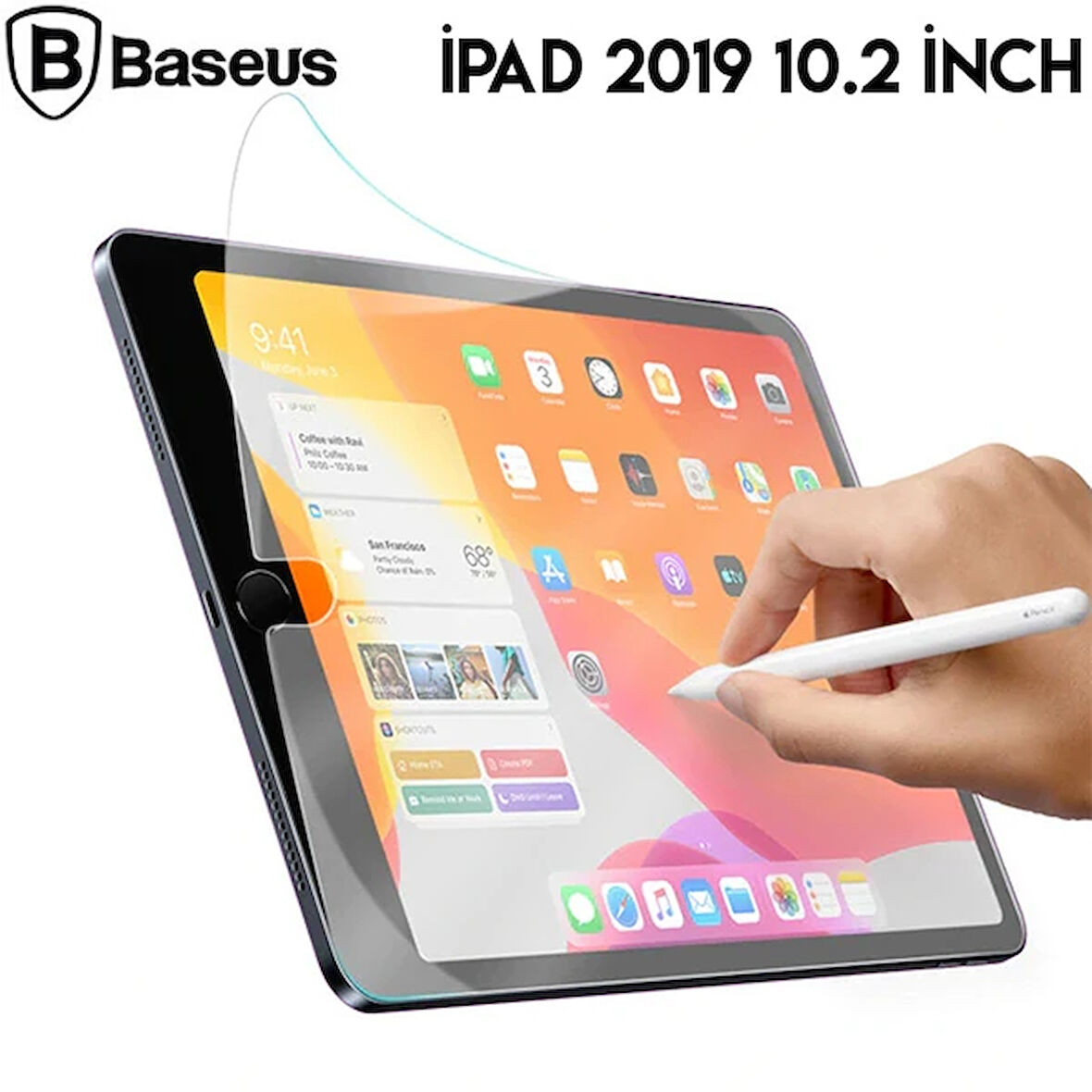 Baseus İPad 10.2 /10.5 Paper Like Film Darbe Emici Pet Ekran Koruyucu İPAD 2021-20