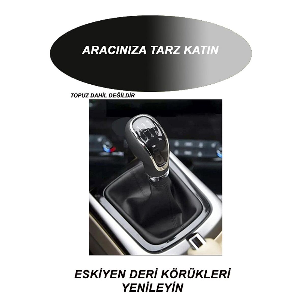 CHEVROLET CAPTIVA uyumlu araç,oto vites körüğü siyah dikiş