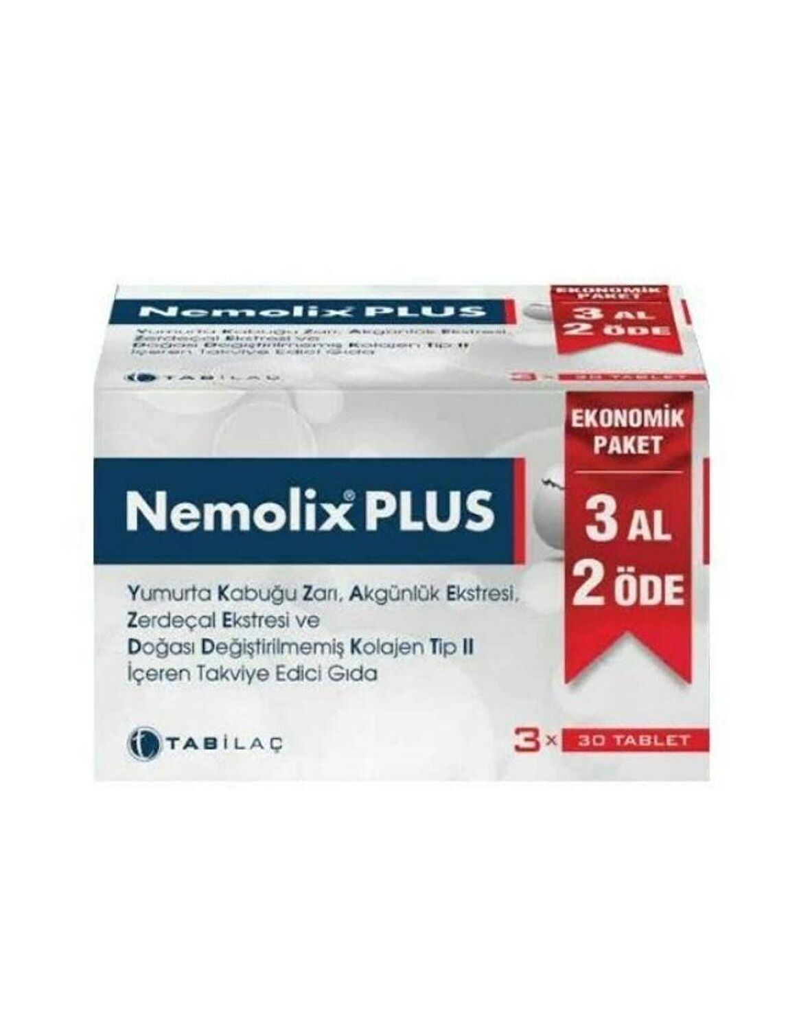 Tab İlaç Nemolix Plus Takviye Edici Gıda 3 Al 2 Öde