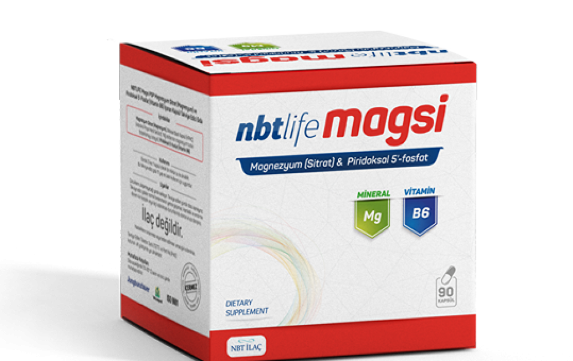 Magsi Magnezyum Sitrat + Piridoksal 5 Fosfat 90 Kapsül