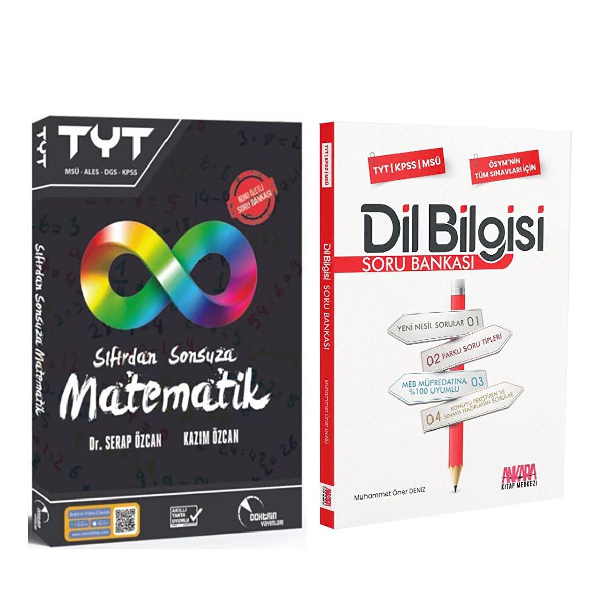 Doktrin TYT Sıfırdan Sonsuza Matematik ve AKM Dil Bilgisi Soru Bankası Seti 2 Kitap