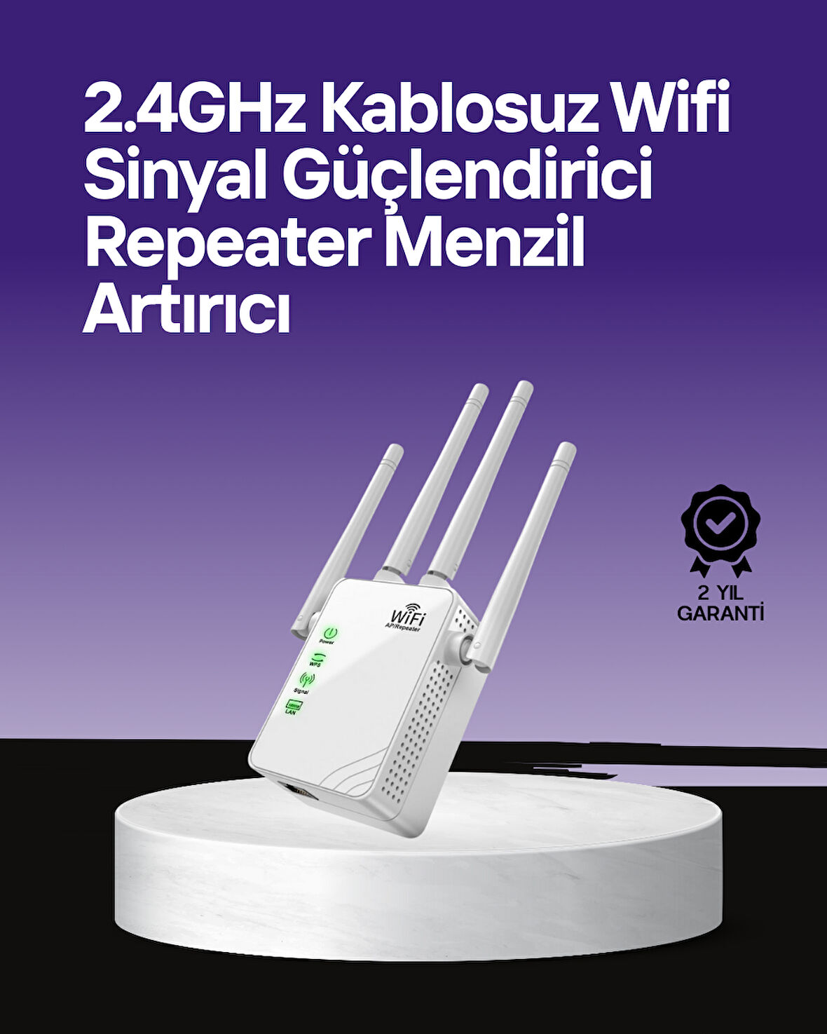 WPS Destekli 2.4GHz + 5GHz WiFi Sinyal Güçlendirici