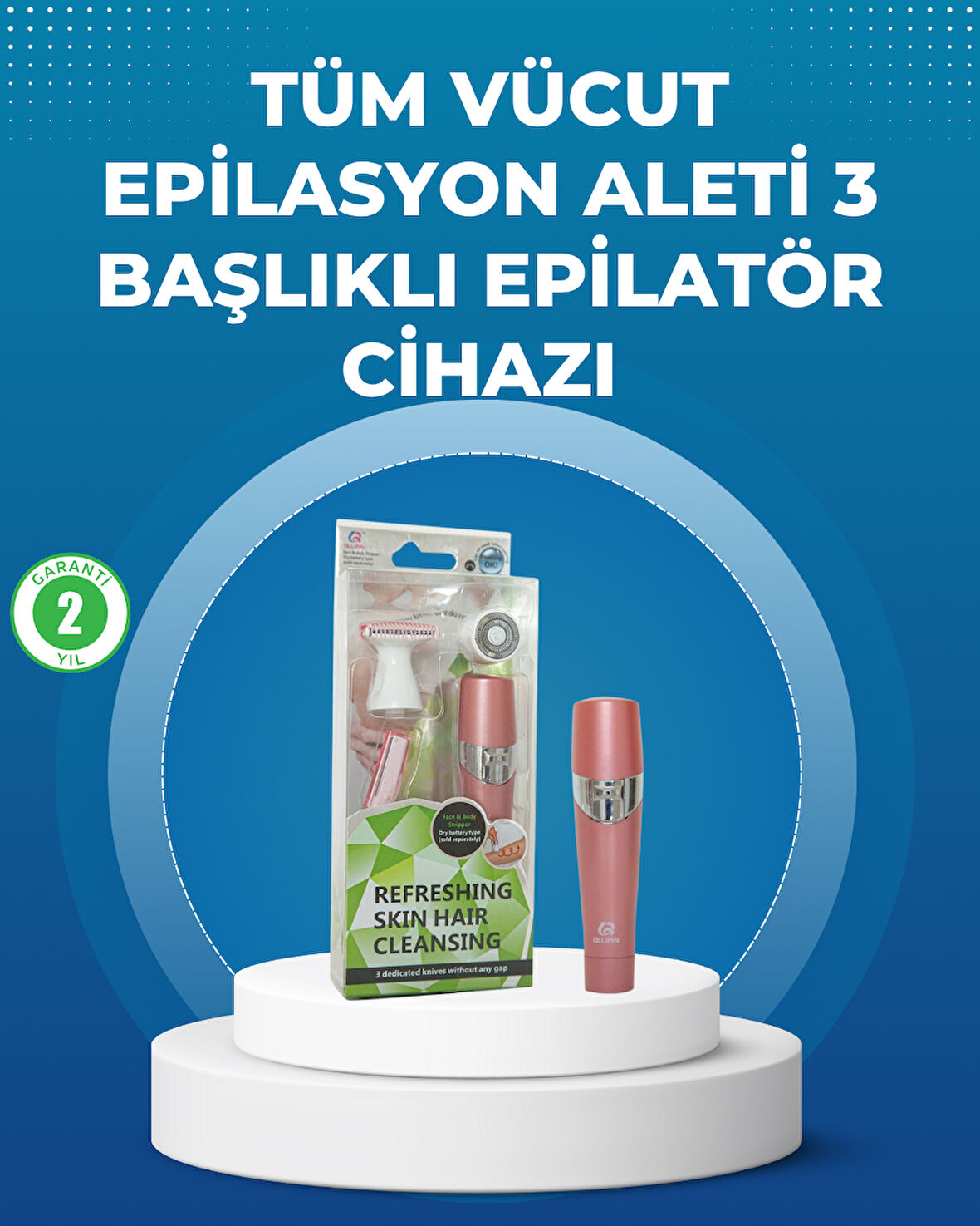 Pembe Epilasyon Cihazı – Acısız Tüy Temizliği