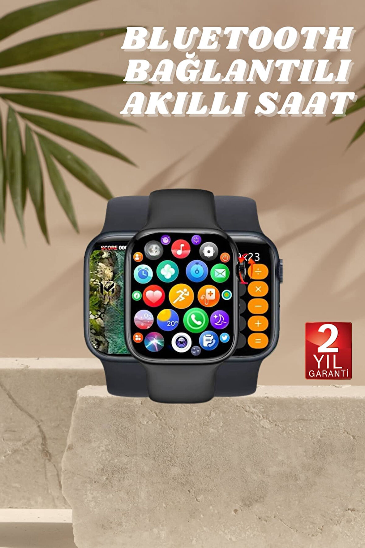 Akıllı Saat Nabız Ölçebilen Adımsayar Kalori Hesaplama Tema Değiştirme GPS U