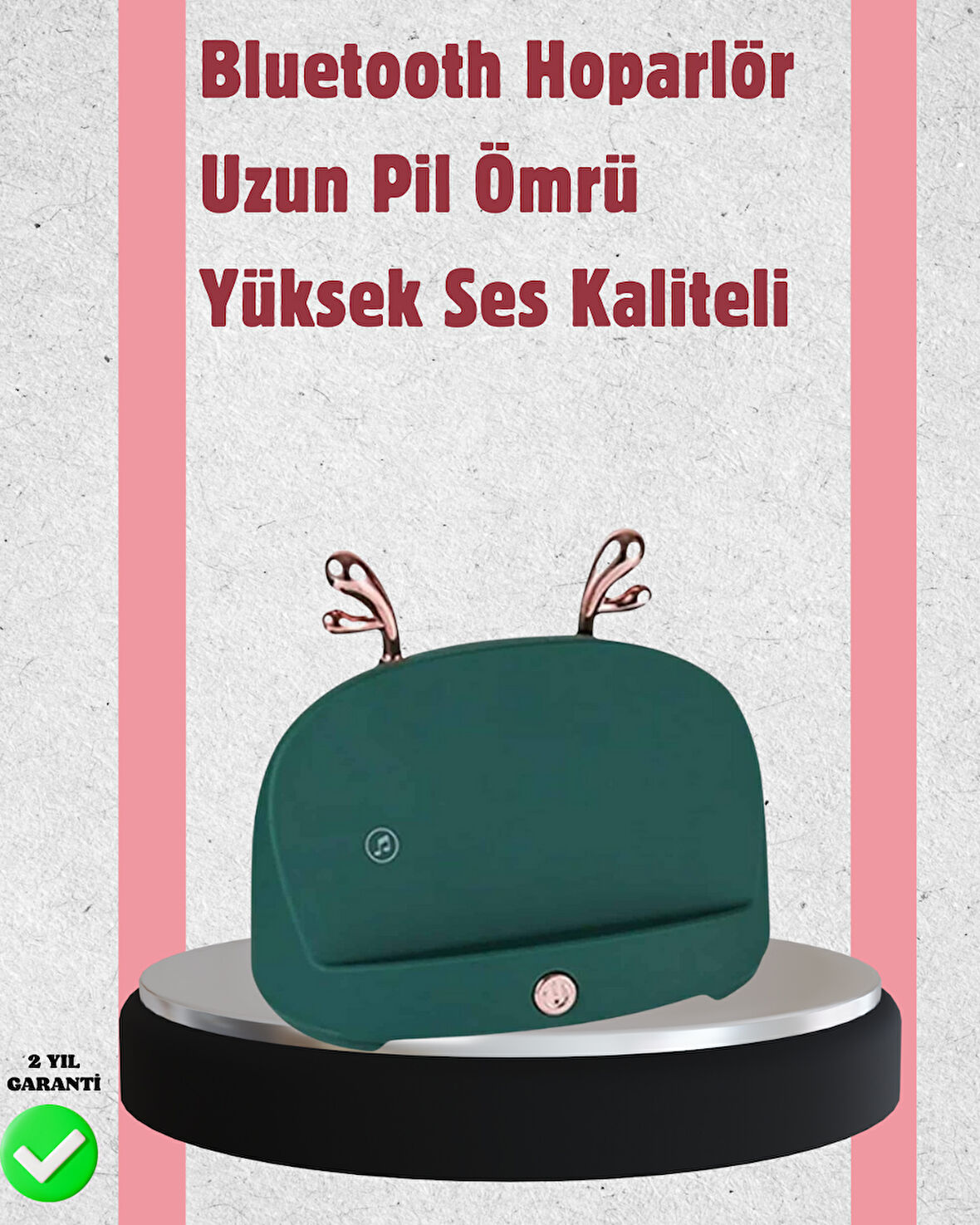 Taşınabilir Kablosuz Telefon Tutucu ve Bluetooth Hoparlör – Kompakt Tasarım Ü