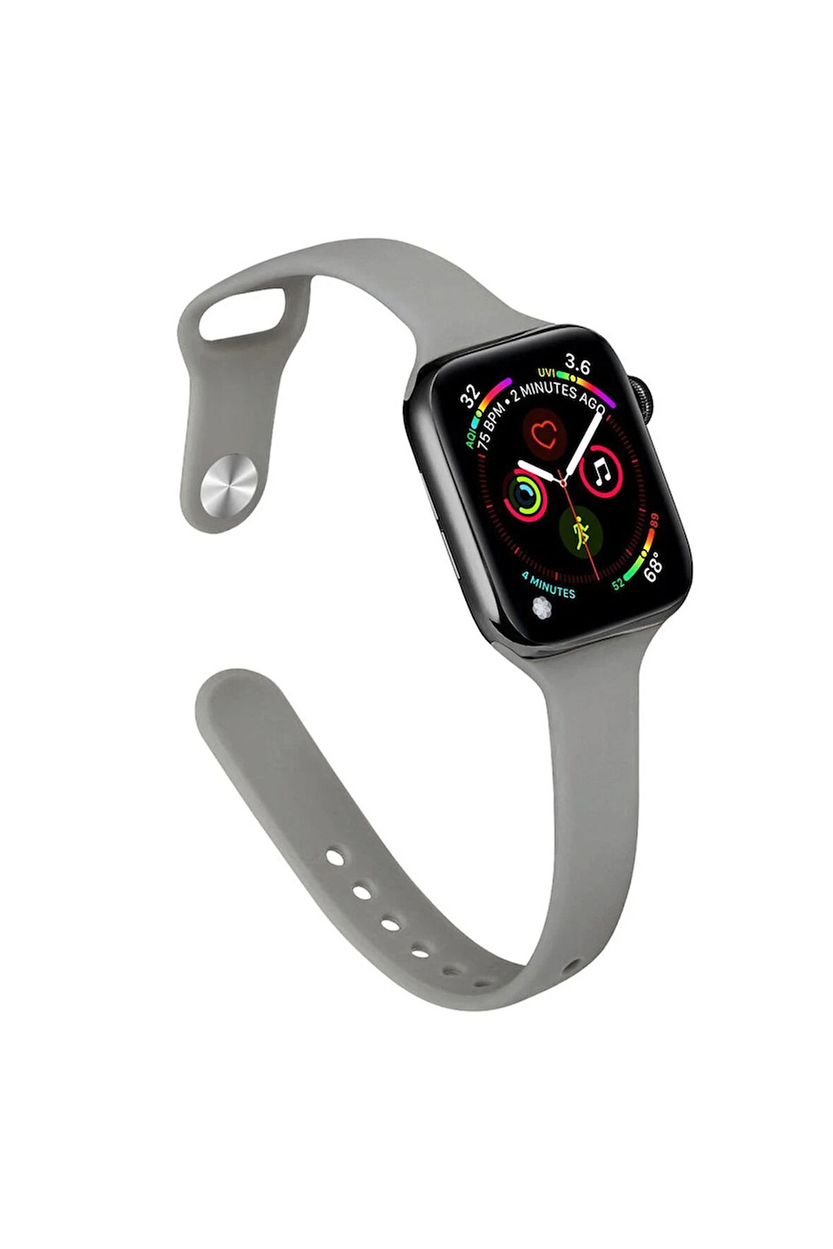 Apple Watch 38mm Klasik Kordon - Füme-(5796)