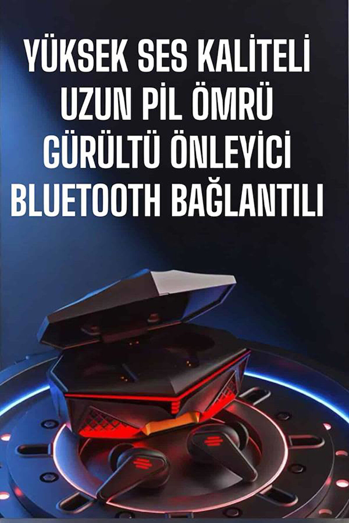 Yeni Nesil Oyuncu Kulaklığı Gürültü Önleyici Uzun Pil Ömrü Bluetooth Bağla