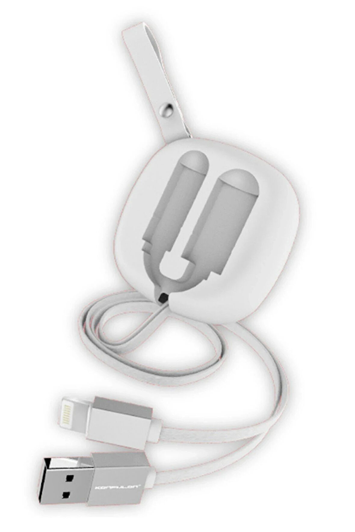 S80 Lightning Kablo iphone Uyumlu 20cm-1M 2A - Beyaz-(5796)