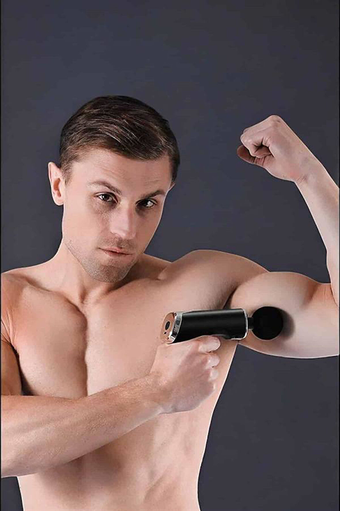 4 Başlıklı Darbeli Şarjlı Masaj Aleti Tabancası Kablosuz