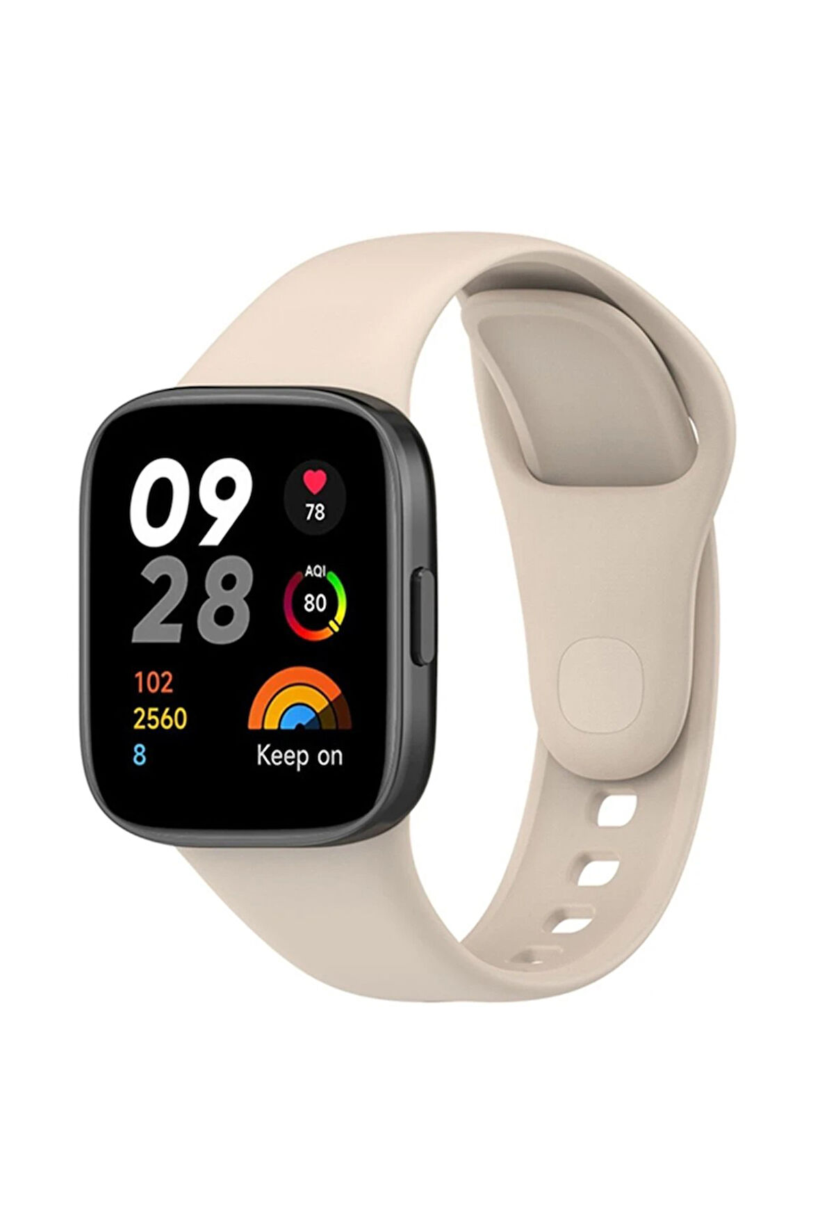 Xiaomi Redmi Watch 3 Klasik Kordon - Bej-(5796)