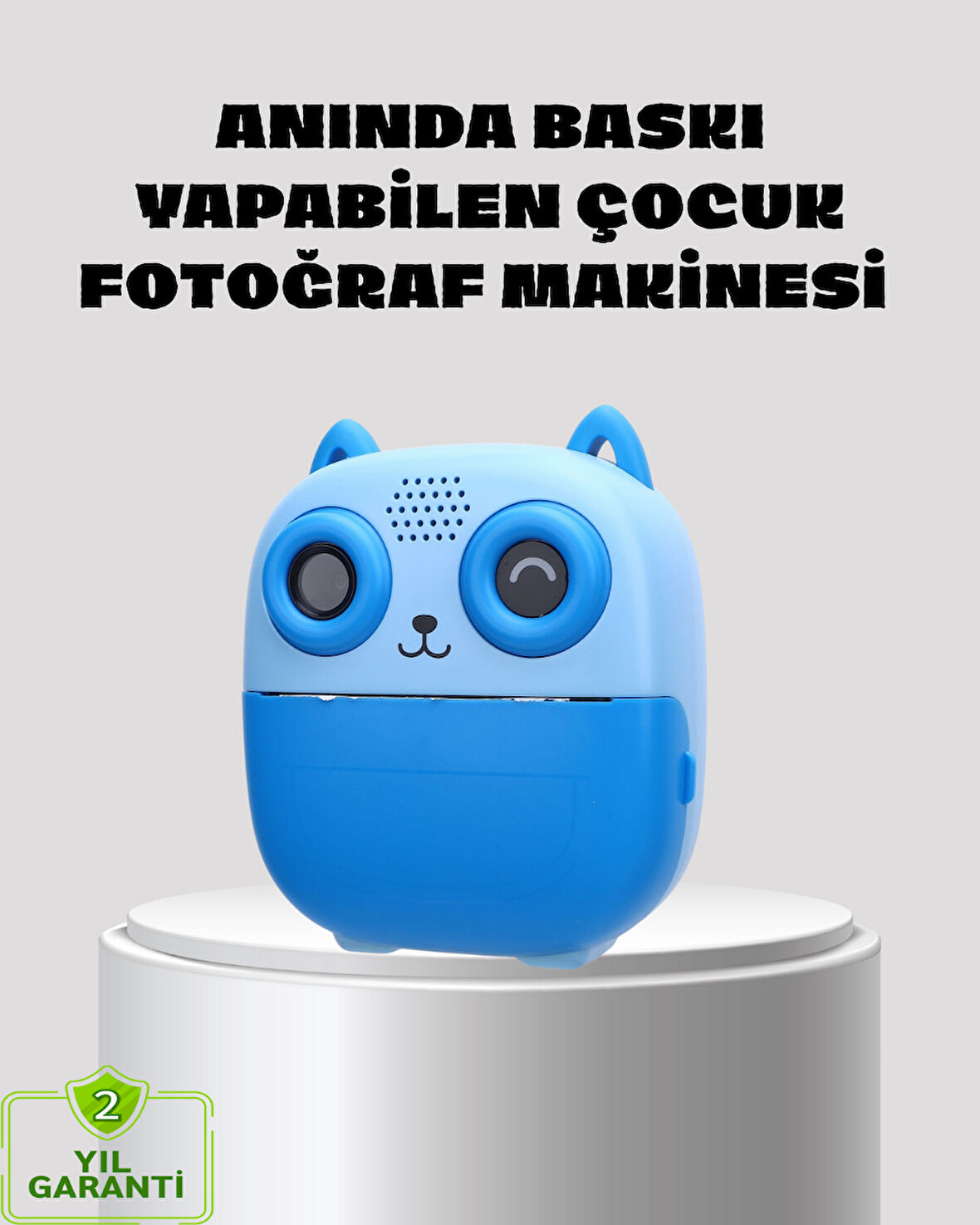 Anında Baskı Özellikli Çocuk Kamerası 48MP 1080P Çift Lens 32GB Destekli