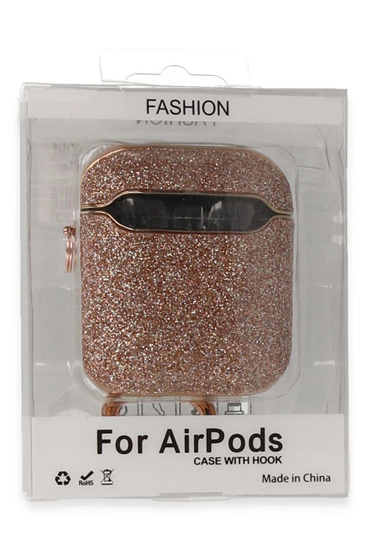 Airpods 2 (2.nesil) Spell Simli Kılıf - Rose Gold-(5796)