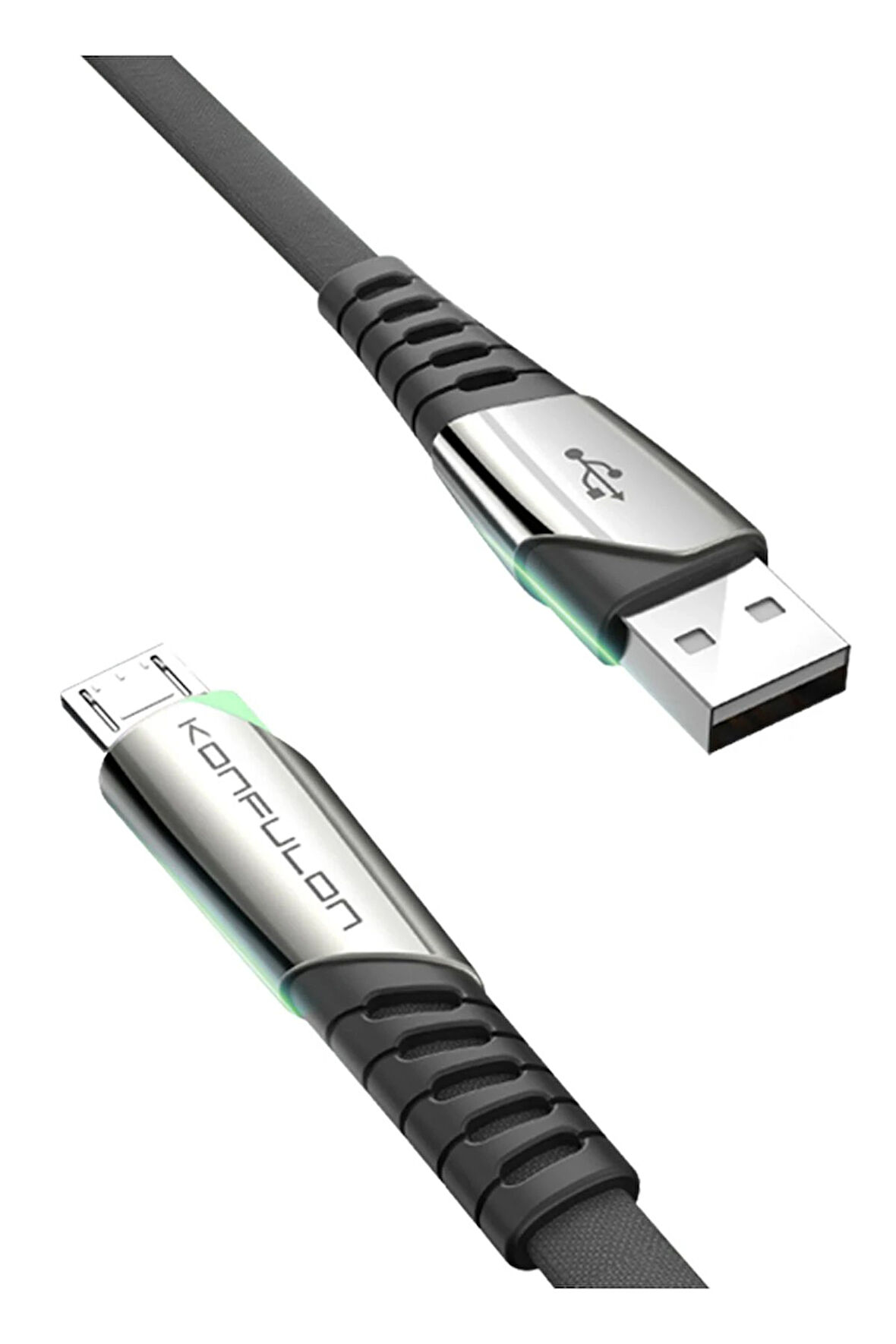 DC16 Micro USB Kablo 1M 2.4A - Siyah-(5796)