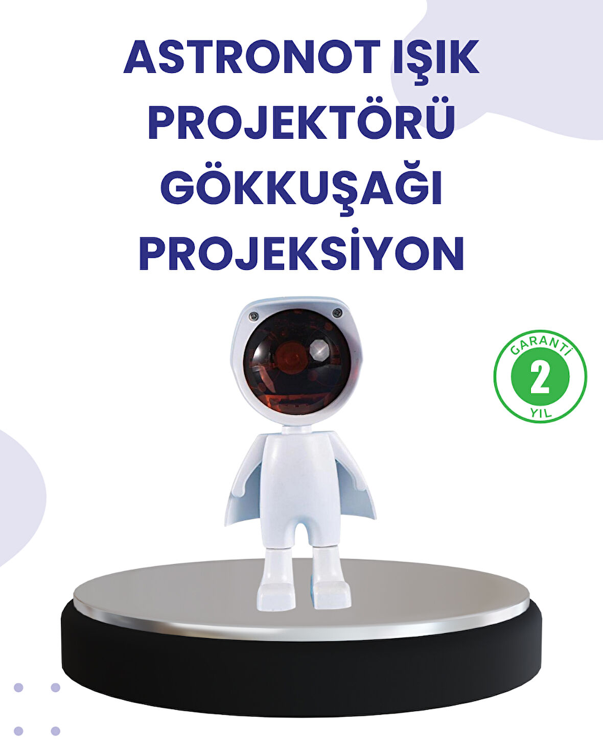 Dekoratif Gün Batımı Işığı – Astronot Figürlü